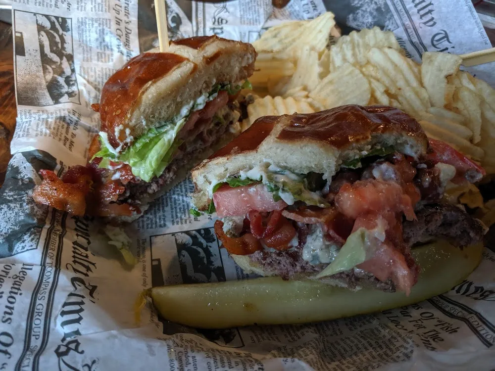 Olive & Swiss Burger